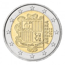 Andora 2022 2 euro nacionalinė moneta