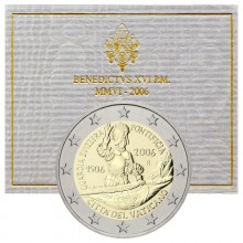 Vatican 2006 2 euro coin in folder - 5th centenary of the Swiss Pontifical Guard (BU)