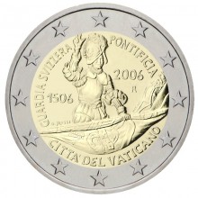 Vatikanas 2006 2 euro proginė moneta kortelėje - Šveicariškoji popiežiaus sargyba (BU)