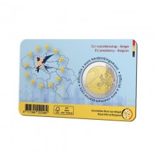 Belgija 2024 2 euro proginė moneta kortelėje - Pirmininkavimas ES (BU)