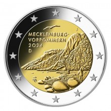 Vokietija 2024 2 euro proginė moneta - Meklenburgas-Pomeranija