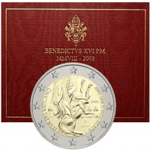 Vatican 2008 2 euro coin in folder - The Year of Saint Paul (BU)