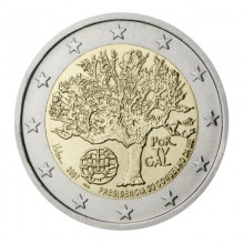 Portugalija 2007 2 euro proginė moneta kortelėje - Pirmininkavimas ES tarybai (BU)