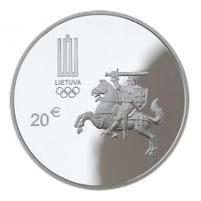 Lietuva 2016 20 euro sidabrinė moneta dėžutėje - XXXI olimpiada Rio de Žaneire (PROOF)