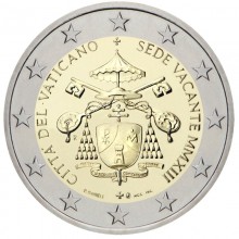 Vatikanas 2013 2 eurų proginė moneta - Sede Vacante MMXIII
