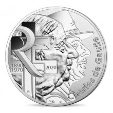 France 2020 10 euro silver coin - Charles de Gaulle (BU)