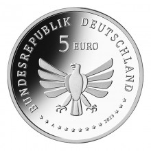 Germany 2023 5 euro colour coin - Red mason bee (BU)