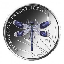 Germany 2023 5 euro colour coin - Banded demoiselle (BU)