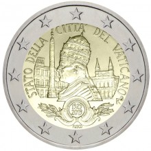 Vatikanas 2019 2 euro proginė moneta kortelėje - Vatikano miesto įkūrimas (BU)