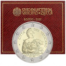 Vatikanas 2021 2 euro proginė moneta kortelėje - Karavadžas (BU)