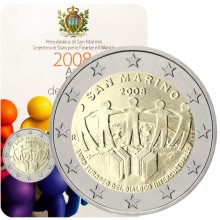 San Marinas 2008 2 euro proginė moneta - Europos tarpkultūrinio dialogo metai (BU)