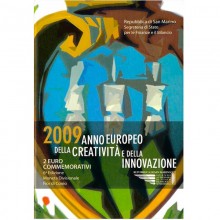 San Marinas 2009 2 euro proginė moneta - Europos kūrybiškumo ir naujovių metai (BU)