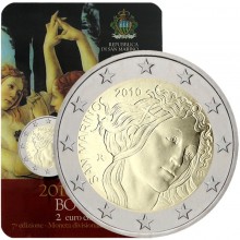 San Marinas 2010 2 eurų proginė moneta - Sandro Botticelli (BU)