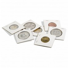 Leuchtturm Matrix sukabinami holderiai 2 eurų monetoms (balti)