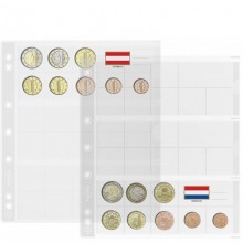 Numis coin sheet for 3 euro sets