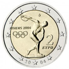 Greece 2004 2 euro coin - Athens Olympics 2004