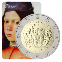 San Marinas 2013 2 euro proginė moneta - Pinturicchio (BU)