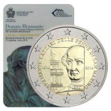 San Marinas 2014 2 euro proginė moneta - Donato Bramante (BU)