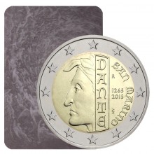 San Marinas 2015 2 euro proginė moneta - Dante Alighieri (BU)