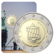 San Marinas 2015 2 euro proginė moneta - Vokietijos vienybės 25-metis (BU)