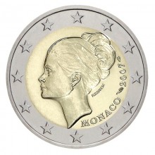 Monakas 2007 2 euro proginė moneta dėžutėje - Grace Kelly (BU)