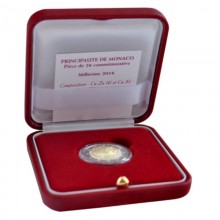 Monaco 2016 2 euro coin in bank box - 150th anniversary of the foundation of Monte Carlo by Charles III (PROOF)