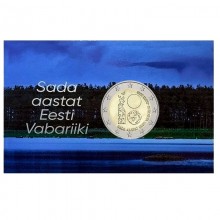 Estija 2018 2 eurų proginė moneta - Estijos respublikos 100-metis  (BU)