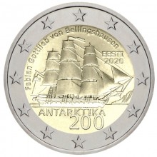 Estonia 2020 2 euro coincard - 200th anniversary of discovery Antarctica (BU)
