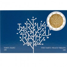 Estija 2020 2 euro proginė moneta kortelėje - Tartu taikos sutartis (BU)