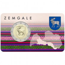 Latvia 2018 2 euro coincard - Zemgala (BU)