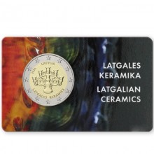 Latvija 2020 2 euro proginė moneta kortelėje - Latgalės keramika (BU)