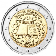 Belgium 2007 2 euro coin - 50th anniversary of the signing of the Treaty of Rome (ToR)