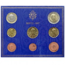 Vatikanas 2007 euro monetų rinkinys (BU)