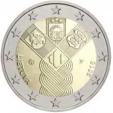 Lithuania 2018 2 euro coin - Baltic states 100th anniversary