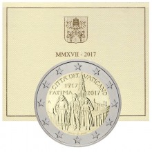Vatican 2017 2 euro in folder - Centenary of the Fatima apparitions (BU)