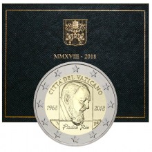 Vatikanas 2018 2 euro proginė moneta kortelėje - Tėvas Pijus (BU)