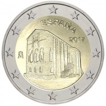 Ispanija 2017 2 eurų proginė moneta - Astūrijos karalystės bažnyčios