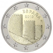 Spain 2019 2 euro coin - The old town of Avila