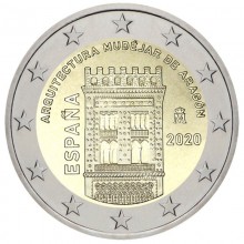 Ispanija 2020 2 eurų proginė moneta - Aragono architektūra